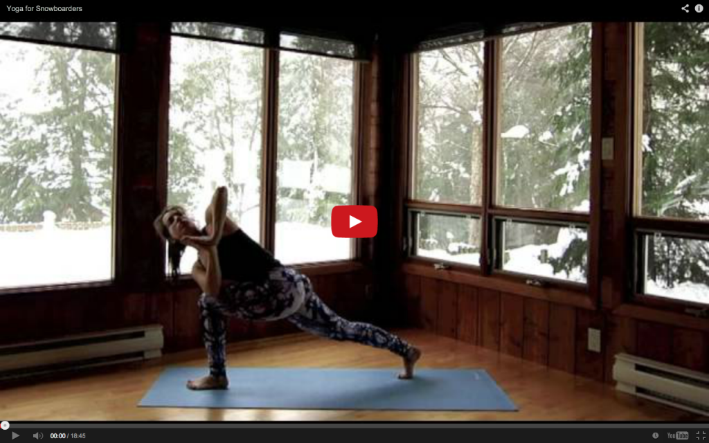 Lauren Rudick Yoga for snowboarders